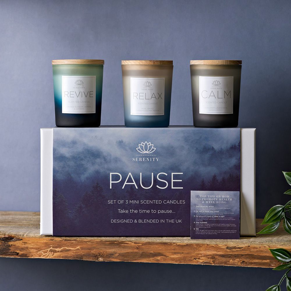Serenity Pause Candles - Set of 3