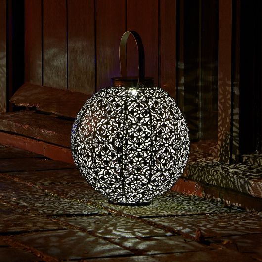 Smart Garden Damasque Bronze Solar Lantern 23.5cm
