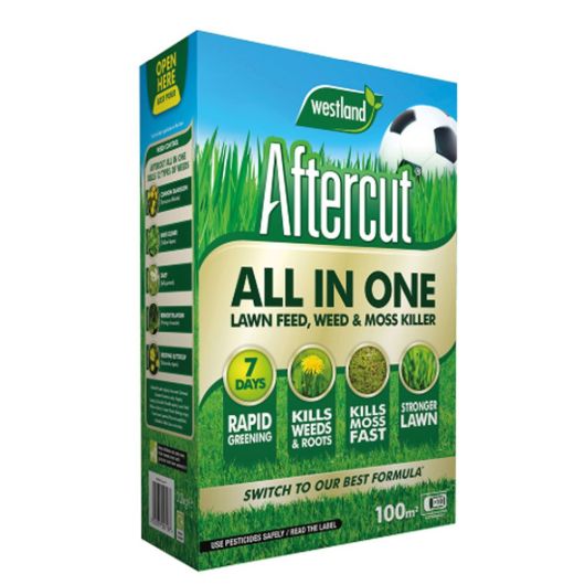 Aftercut All In One Lawn Feed, Weed & Moss Killer