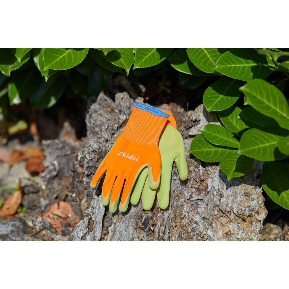 Junior Diggers Gloves Orange & Green