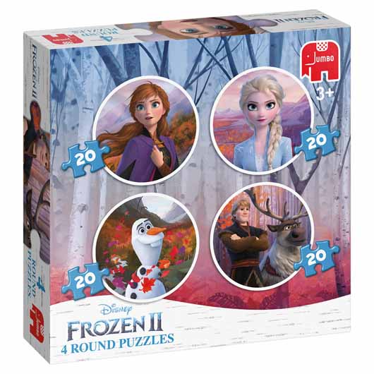 Frozen 2 - 4In1 Round Puzzle