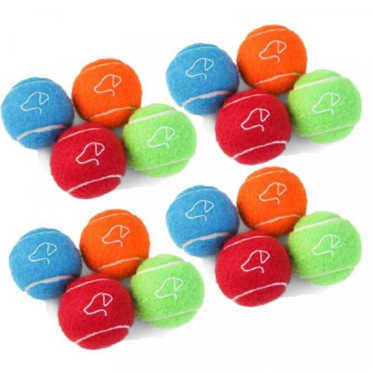 Zoon Pooch Tennis Balls 6.5cm Value x12
