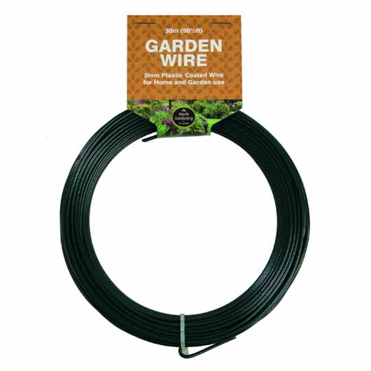 Garland 30m Garden Wire 2mm Plastic Coated