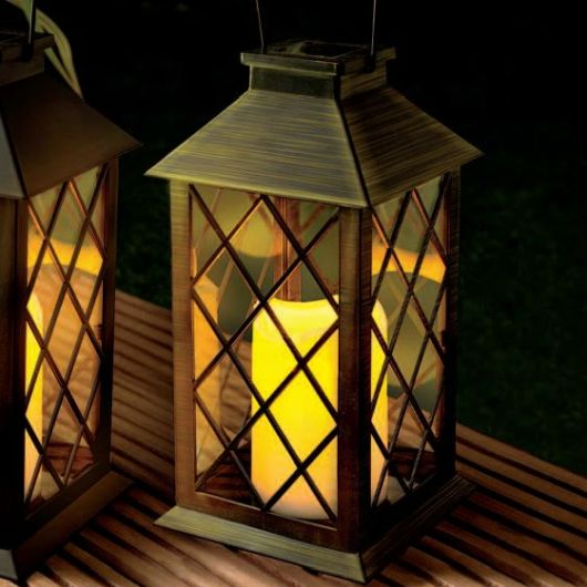 Cole & Bright Traditional Solar Candle Lantern Small