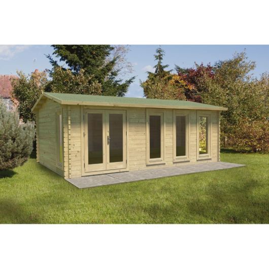 Blakedown 6m x 4m Log Cabin - Apex Roof (Direct Delivery)