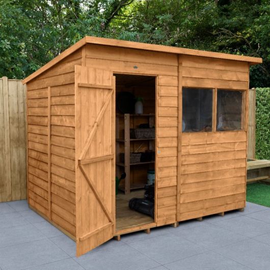 Overlap Dip Treated 8x6 Pent Shed (Direct Delivery)