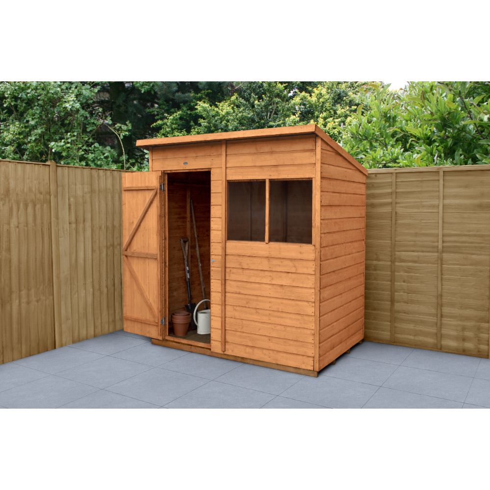 Shiplap Dip Treated 6x4 Pent Shed (Direct Delivery)