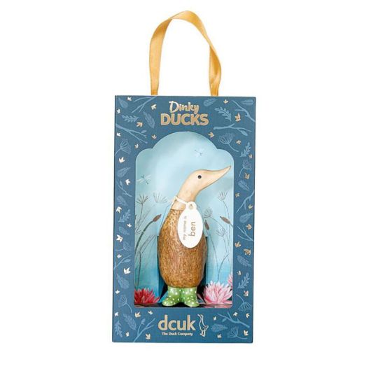 DCUK - Dinky Duck with Spotty Wellies - Green