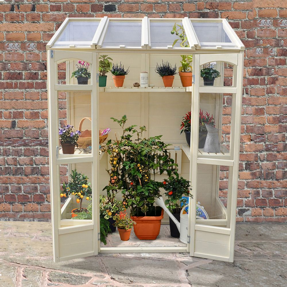 Forest Garden Victorian Tall Wall Greenhouse (Home Delivery)