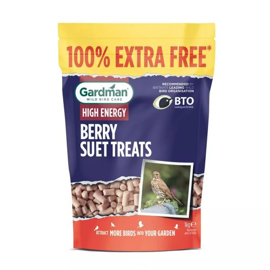 Gardman Berry Suet Treats 500g +100% extra free