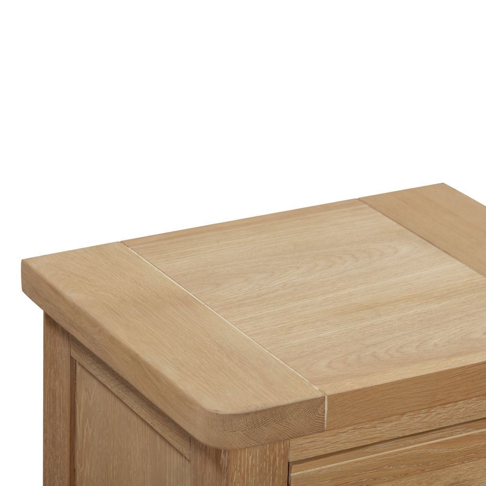 Somerby Oak Bedside Table with 3 drawers