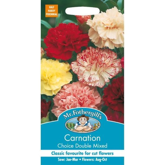 Mr Fothergill's Carnation Choice Double Mixed