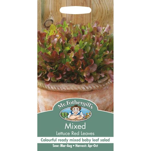 Mr Fothergill's Mixed Lettuce Red Leaves