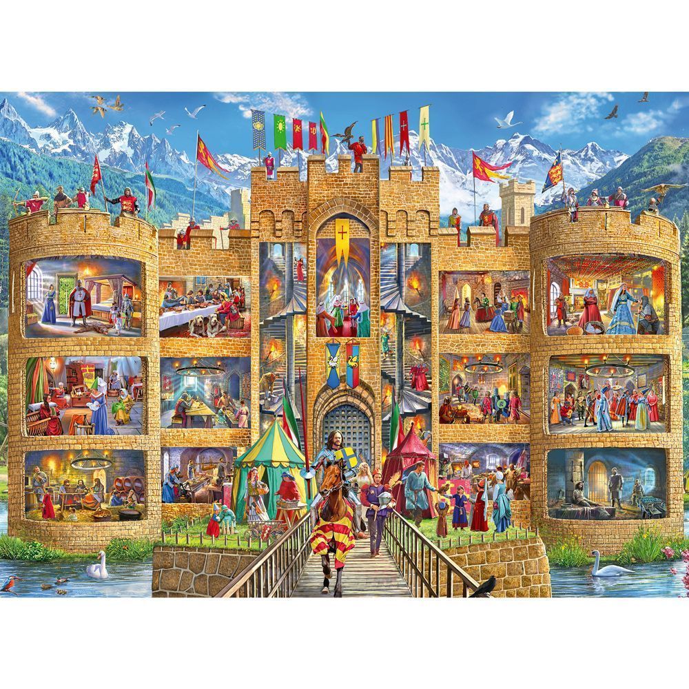 Cutaway Castle Jigsaw Puzzle - 150 XXL Pieces