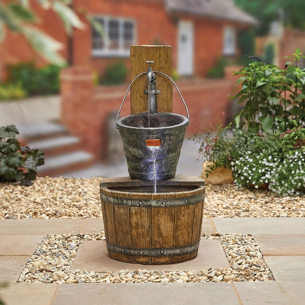 Kelkay Country Charm Water Feature With LEDs
