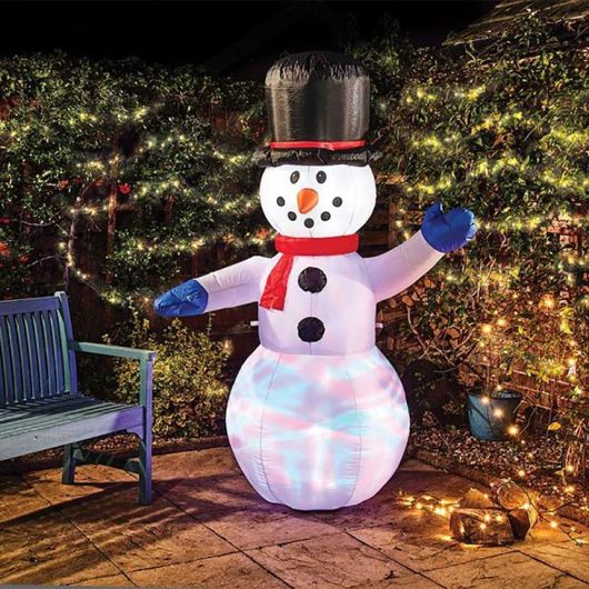 180cm Self-Inflating Snowman - Mega