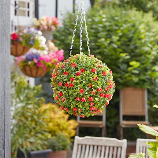 Smart Garden Topiary Red Rose Ball 30cm