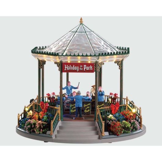 Lemax Holiday Garden Green Bandstand 94551