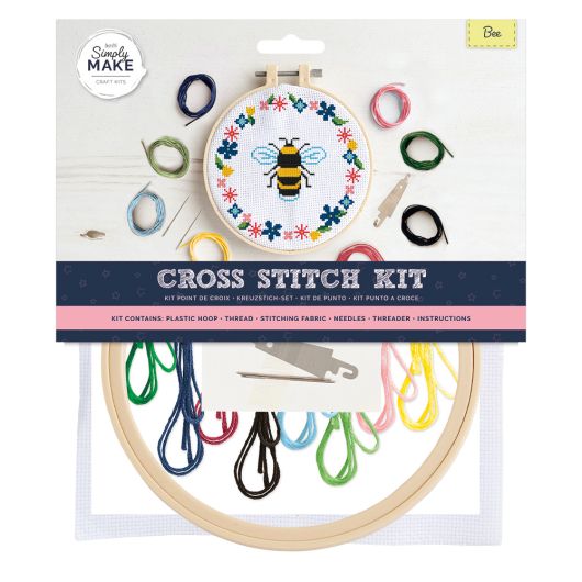 Simply Make Cross Stitch Kit - Bee
