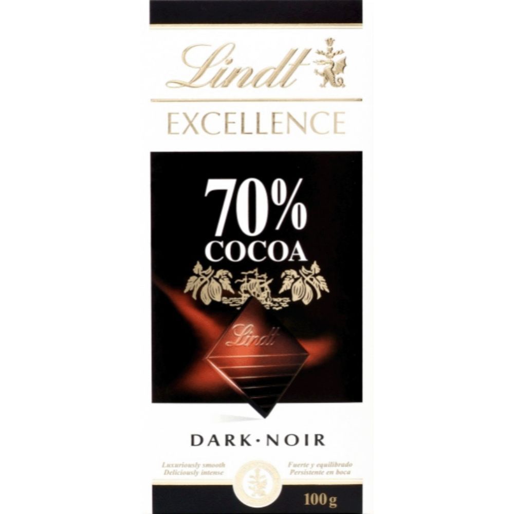 Lindt Excellance Bar 70% Dark 100g