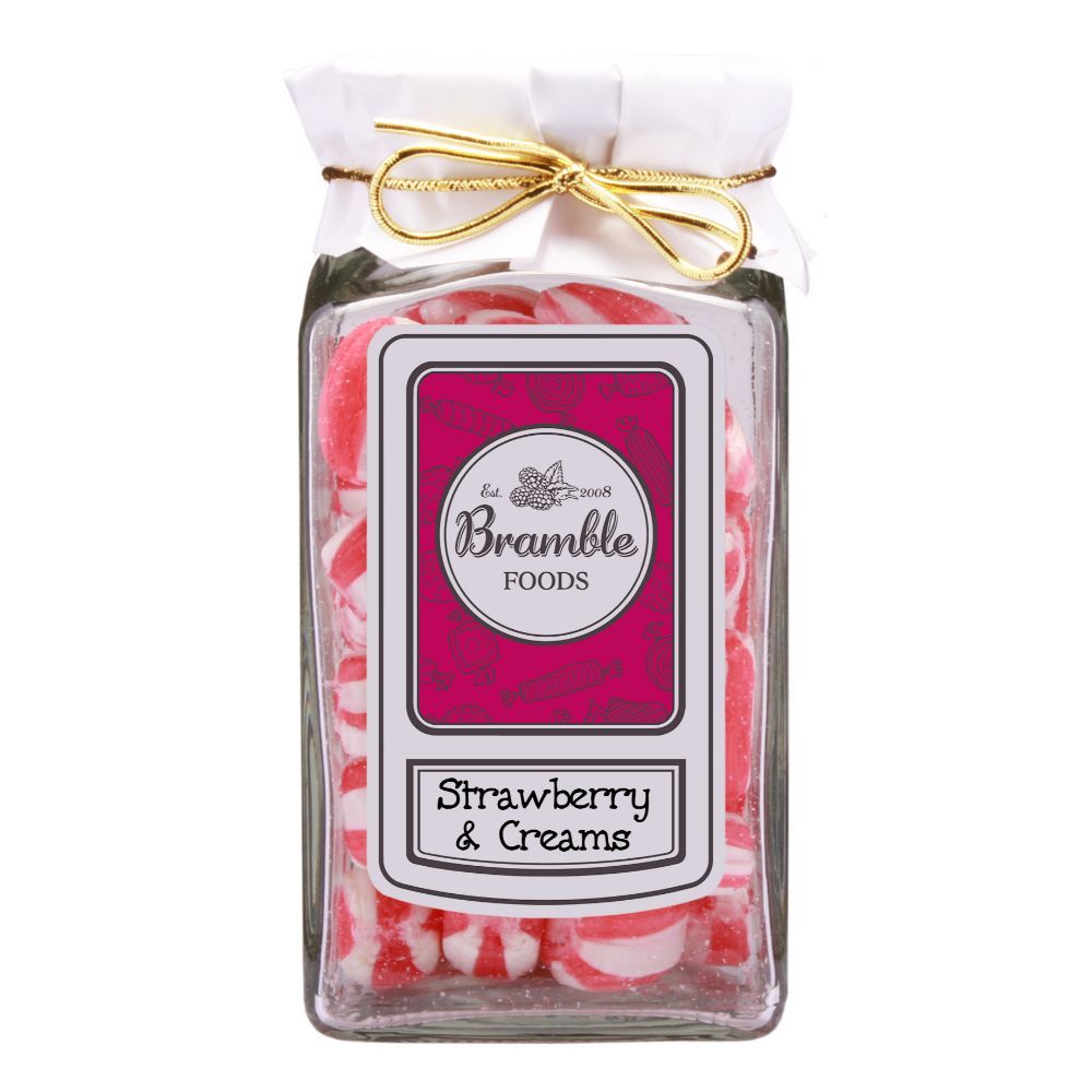 Bramble House Strawberry & Creams Gift Jar 210g