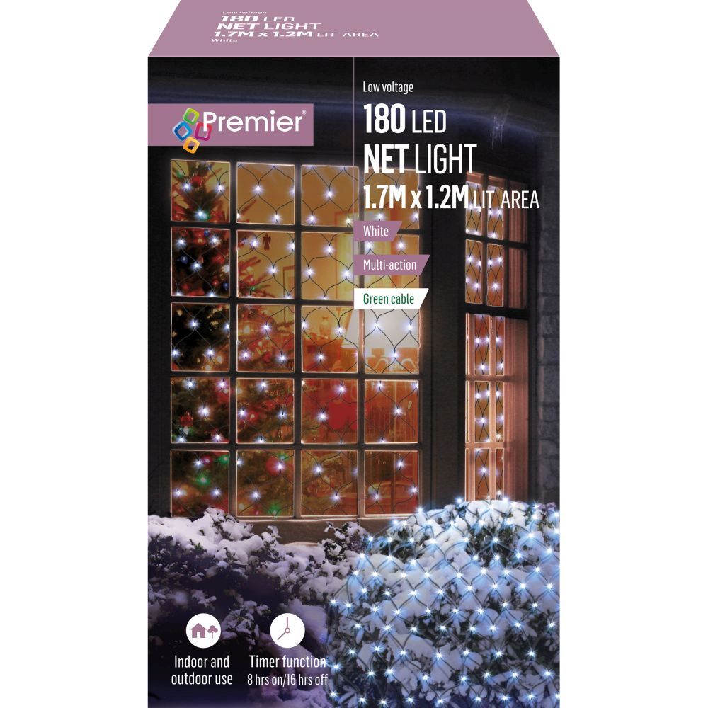 Premier Net Light 1.8m x 1.2m 180 LEDs - White