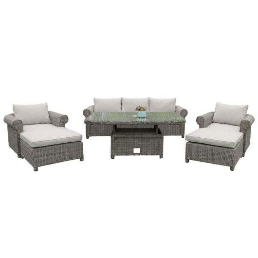 Olivia Chesterfield 6 Piece Lounge Set