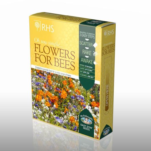 RHS Flowers for Bees Shake & Sow Seed Box