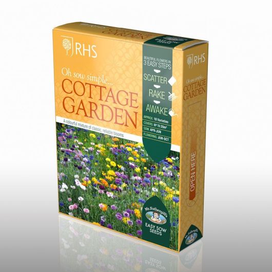 RHS Cottage Garden Shake & Sow Seeds Box
