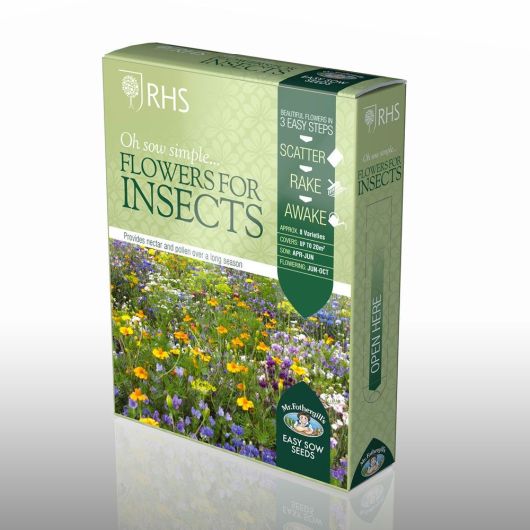 RHS Flowers for Insects Shake & Sow Seed Box