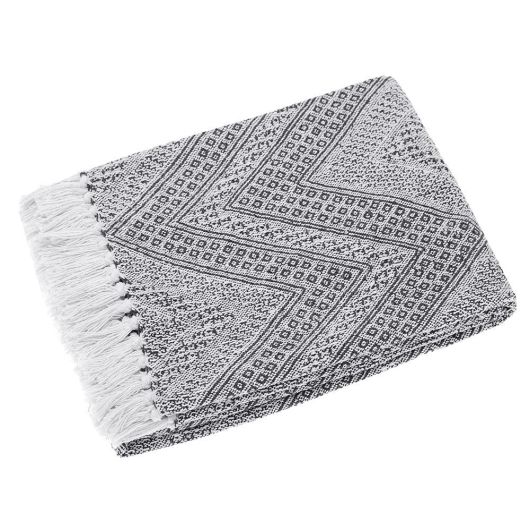 Walton & Co. Recycled Cotton Throw Charcoal