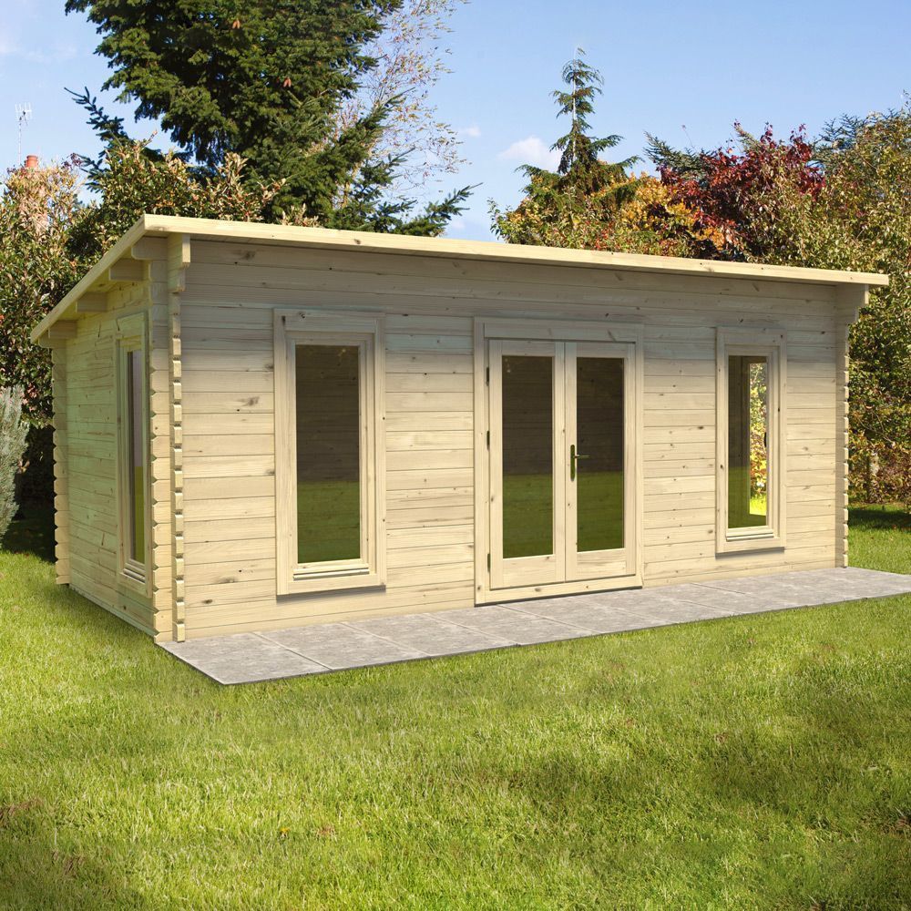 Arley 6m X 3m Cabin - Double Glazed Without Underlay (Direct Delivery)