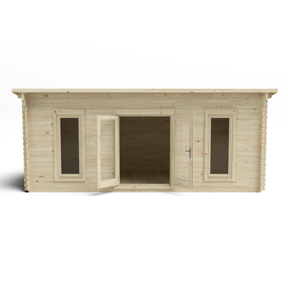 Arley 6m X 3m Cabin - Double Glazed With 34kg Felt Roof (Direct Delivery)
