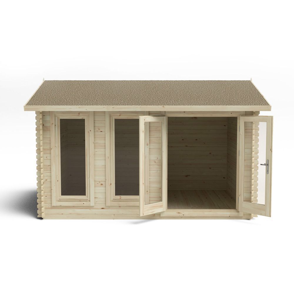 Chiltern 4m X 3m Log Cabin - Single Glazed With 24kg Felt (Direct Delivery)