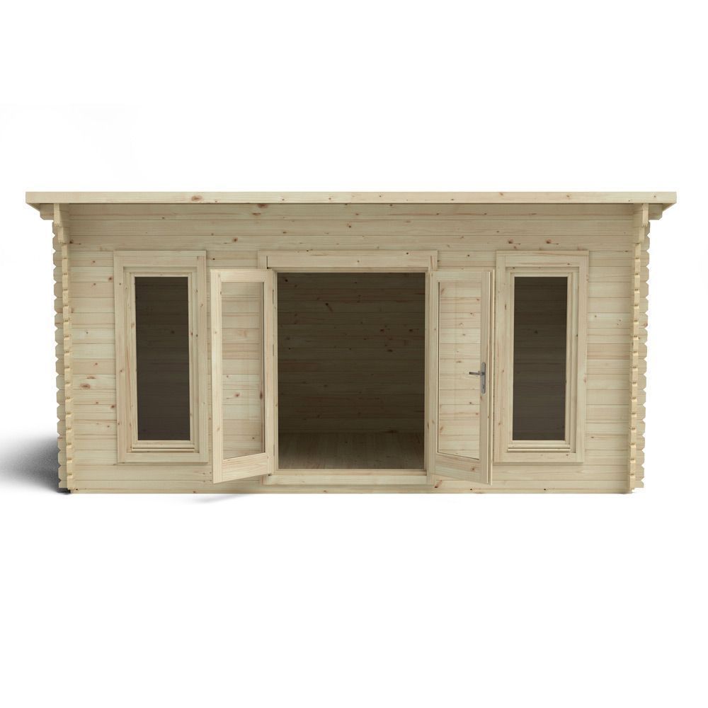 Elmley 5m X 3m Log Cabin - Double Glazed With 34kg Felt (Direct Delivery)