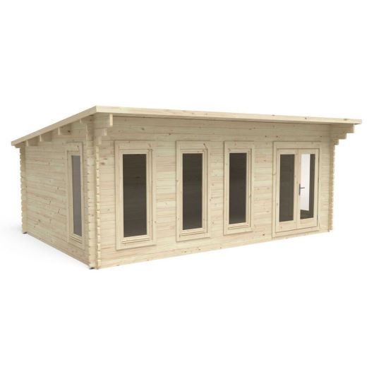 Wolverley 6m X 4m Log Cabin - Double Glazed Without Underlay (Direct Delivery)