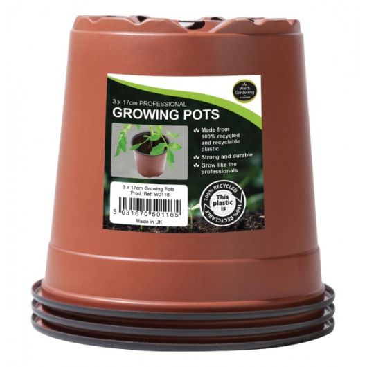 Garland 17cm Prof Growing Pots - 3 Pack