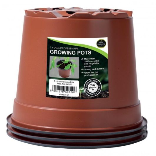 Garland 21cm Pro Growing Pots - 3 Pack