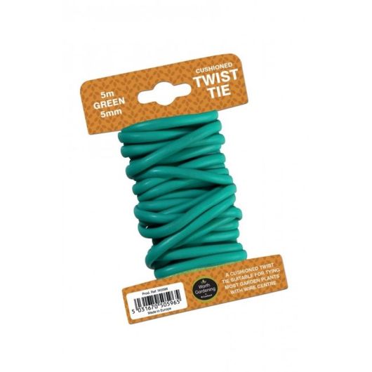 Garland 5m Twist Tie Cushioned 5mm Green