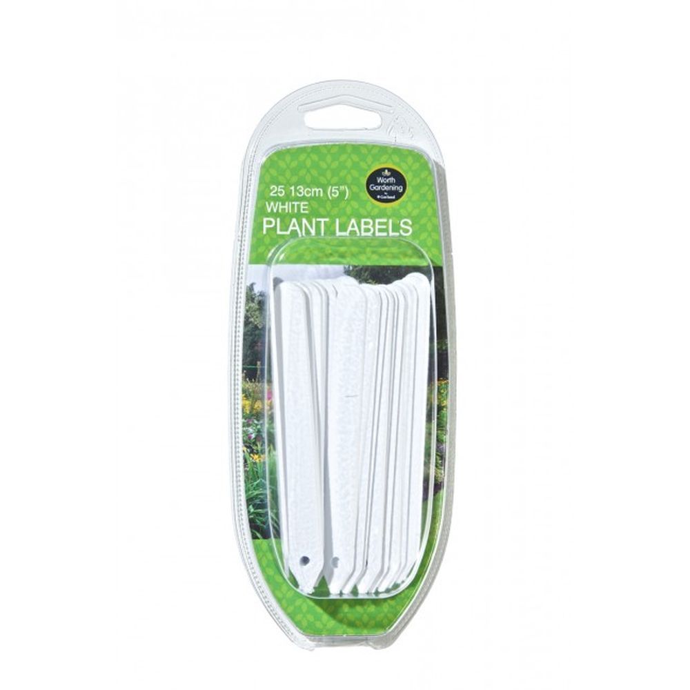Garland 13cm White Plant Labels  - 25 Pack