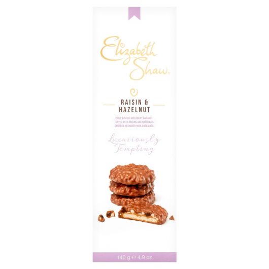Elizabeth Shaw Chocolate Hazelnut & Raisin Biscuits