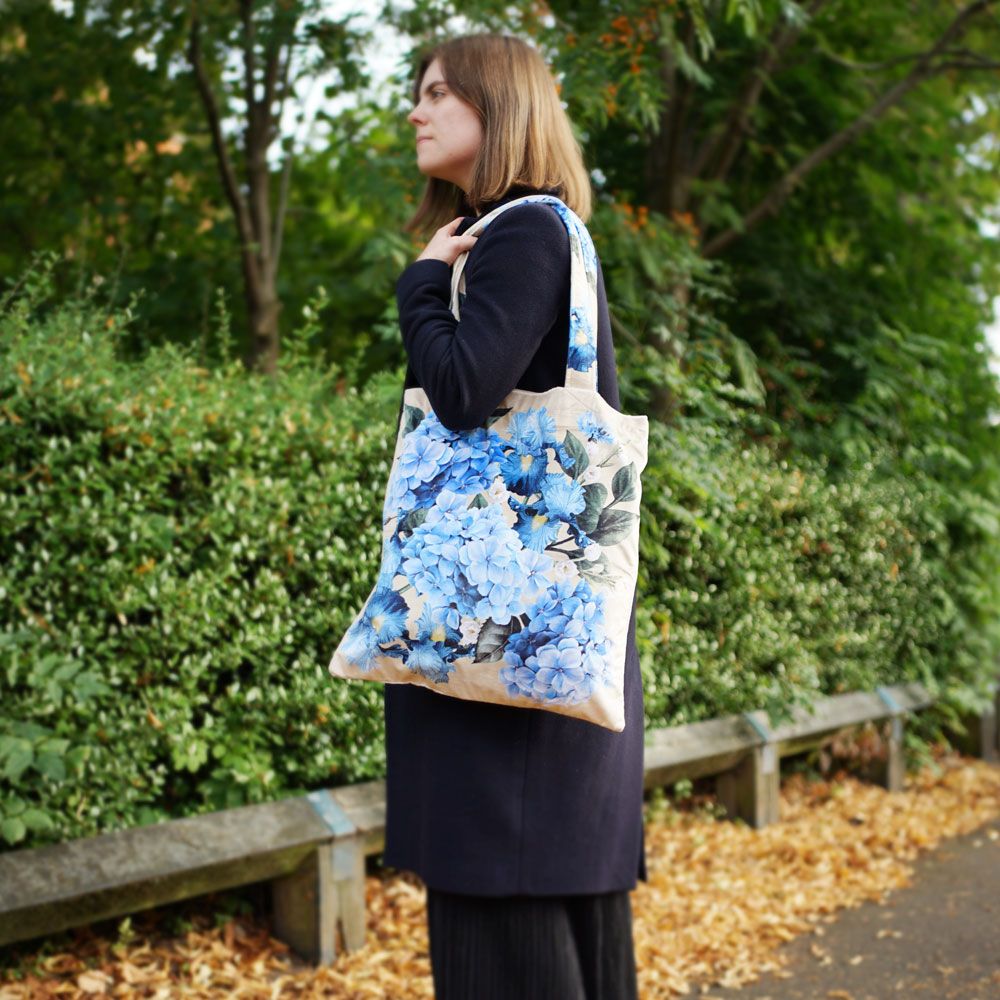Floral Hydrangea Tote Bag