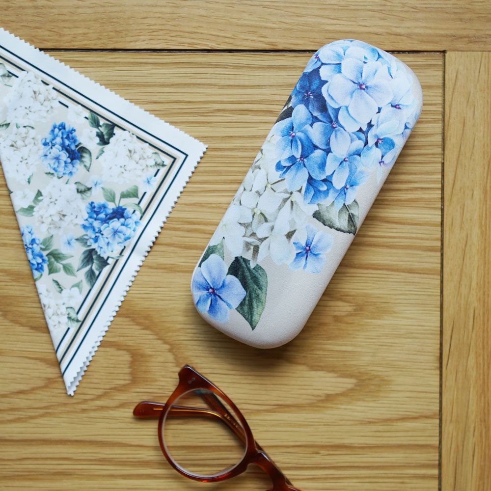 Floral Hydrangea Glasses Case
