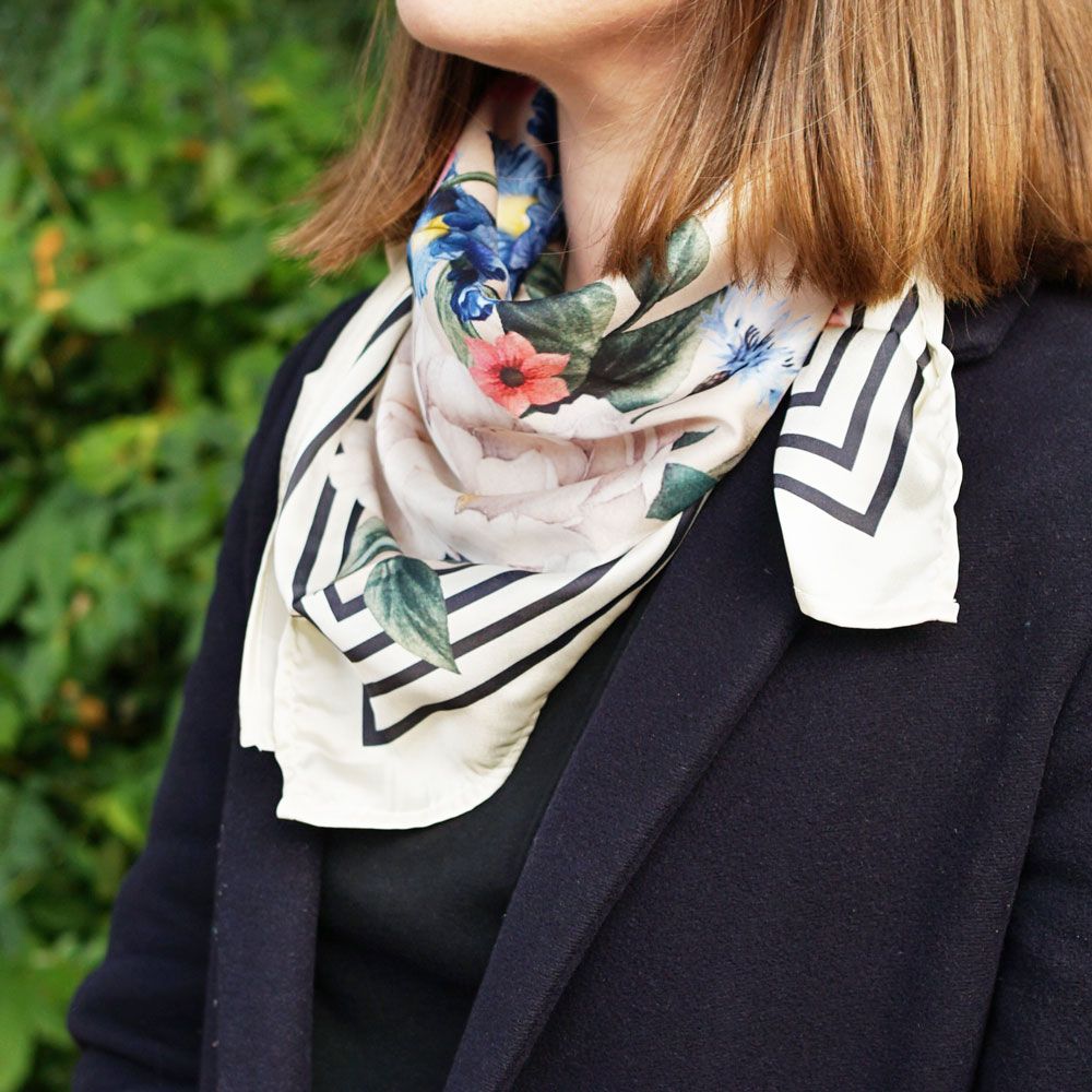 Floral Pink Peony Scarf