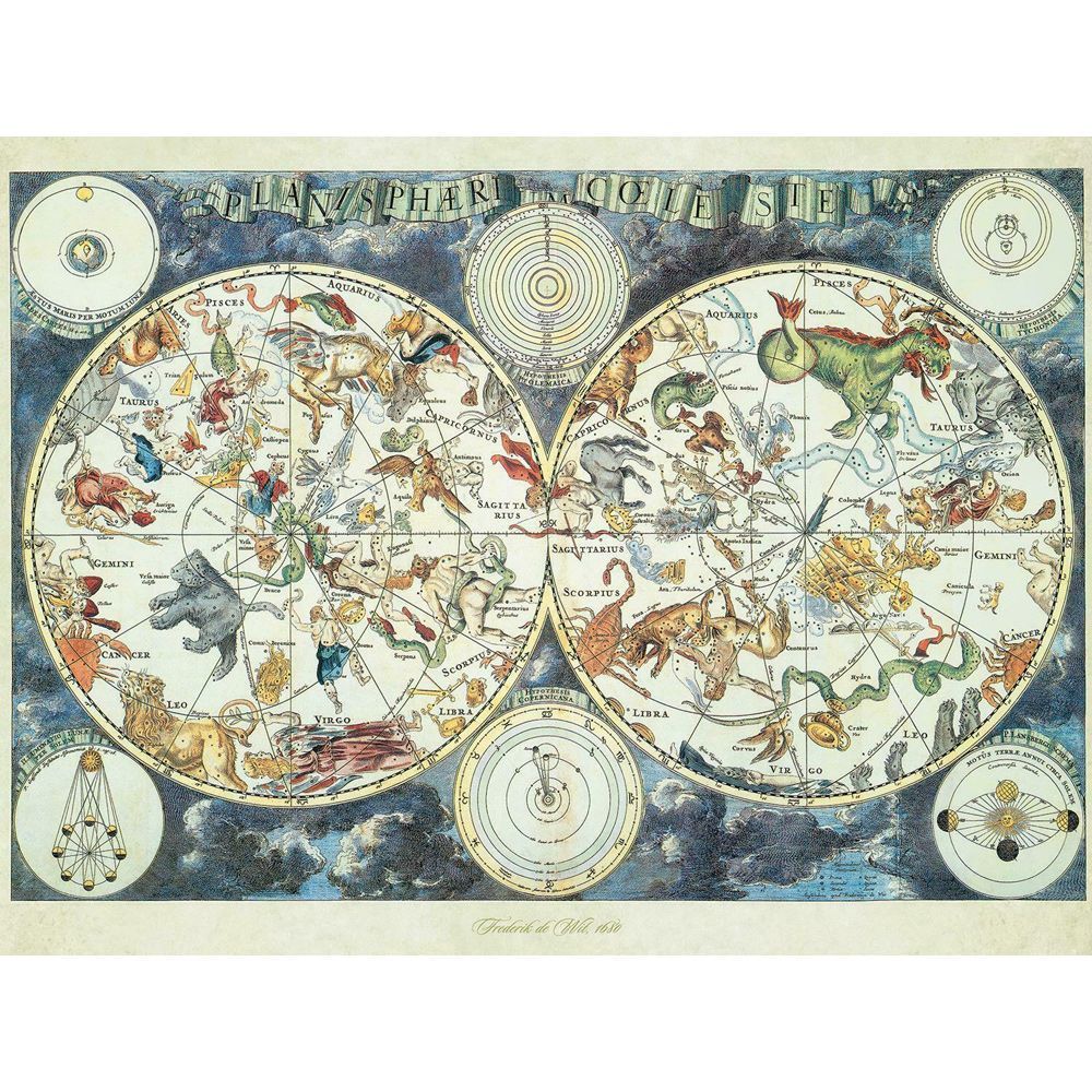Fantastic Beasts World Map Jigsaw Puzzle - 1500 Pieces